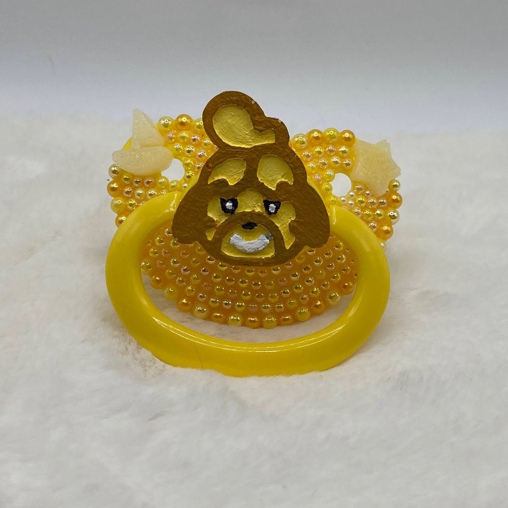 Isabelle animal crossing adult pacifier